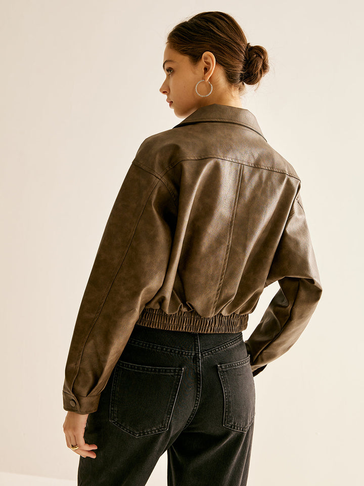 Mune | Faux Leather Jacket