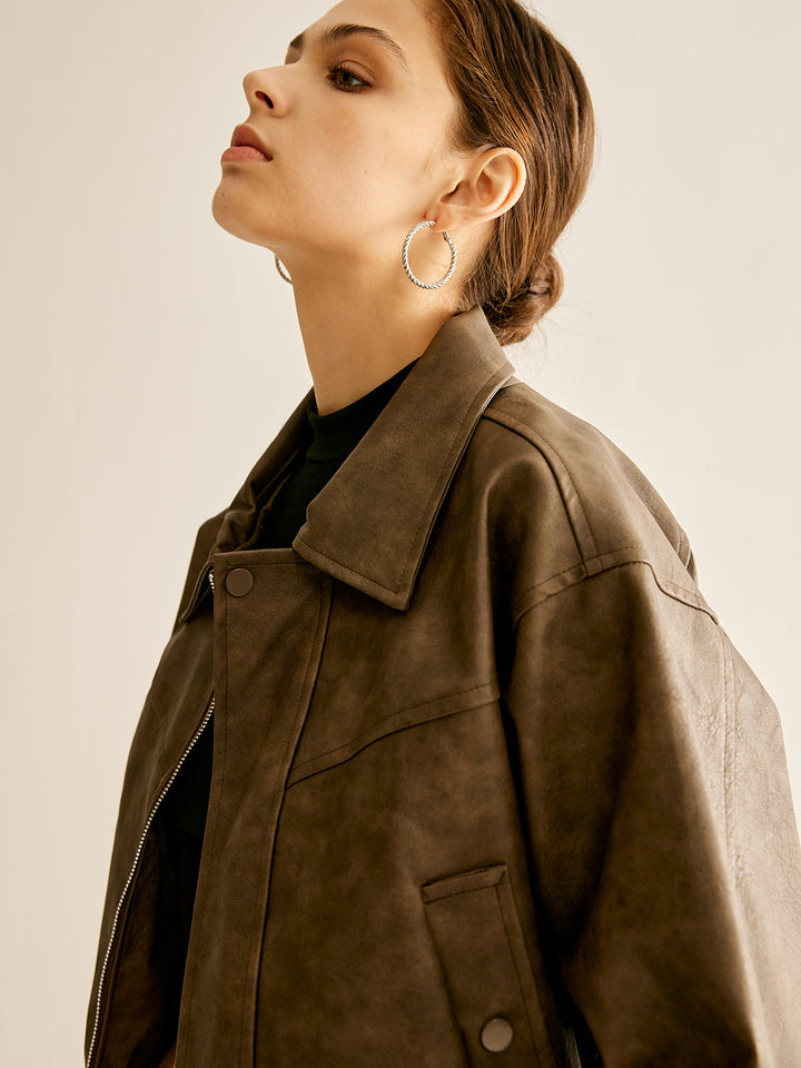 Mune | Faux Leather Jacket