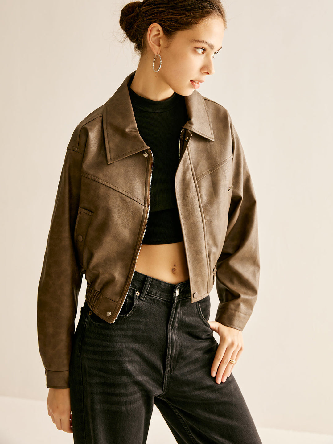 Mune | Faux Leather Jacket