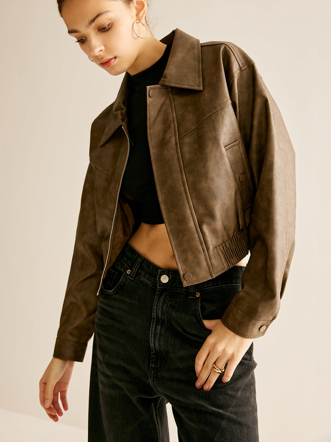 Mune | Faux Leather Jacket