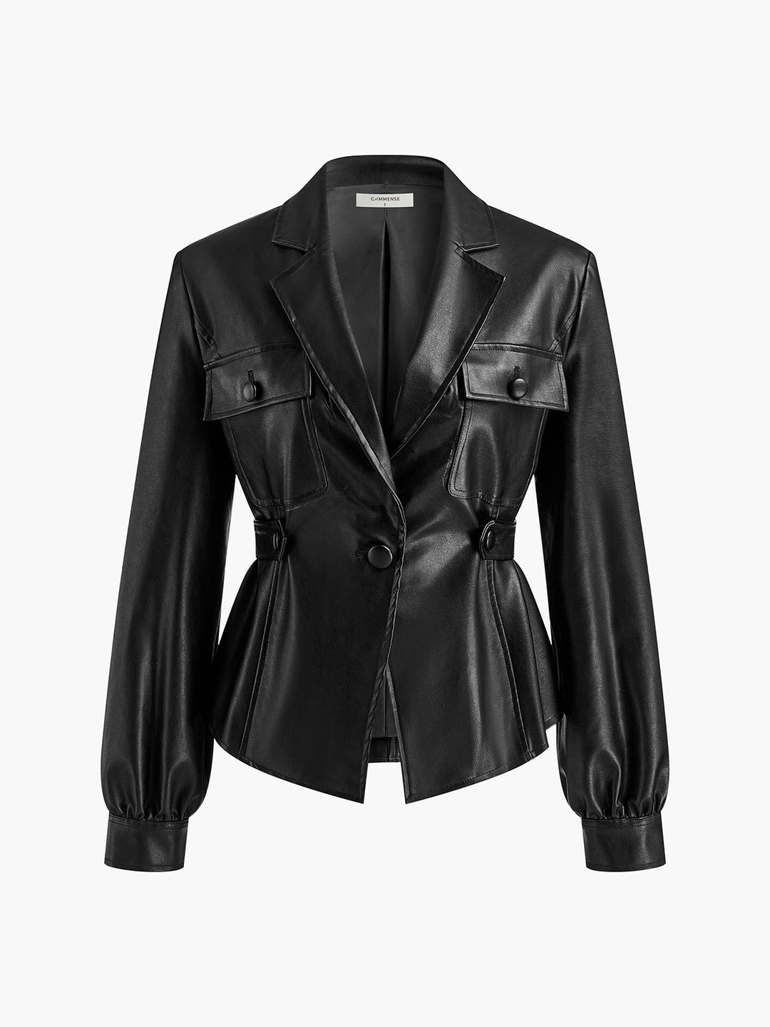 Mune | Belted Faux Leather Jacket