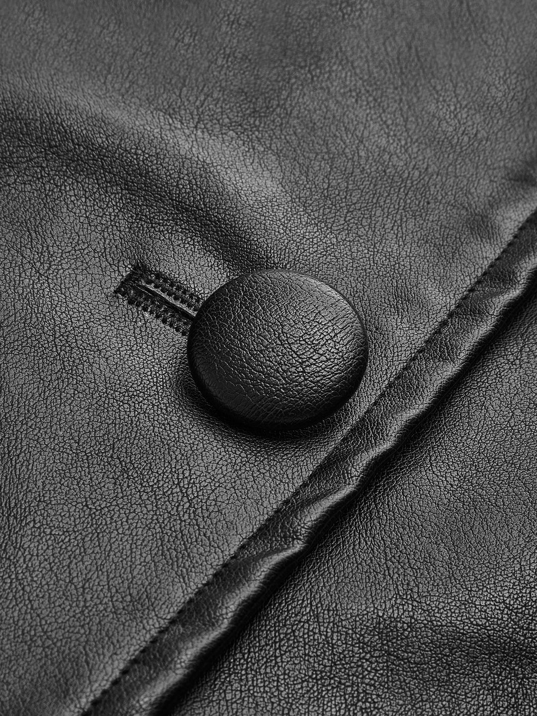 Mune | Belted Faux Leather Jacket