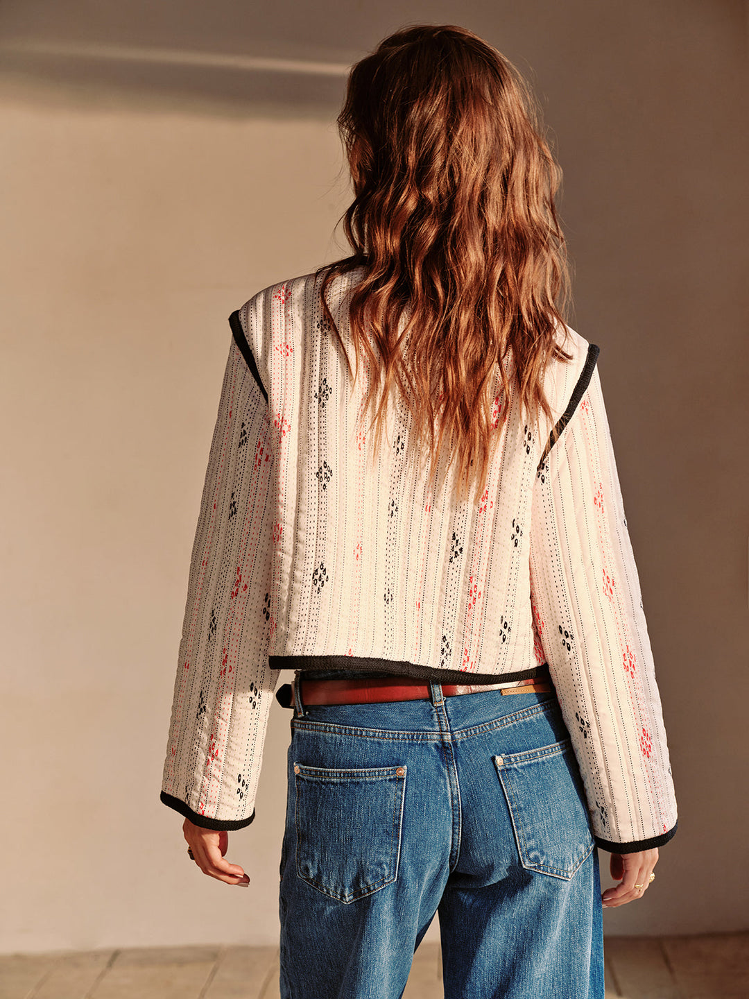 Mune | Contrast Piping Short Jacket