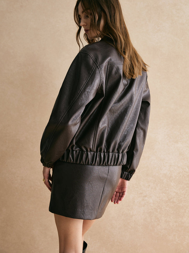 Mune | Faux Leather Jacket