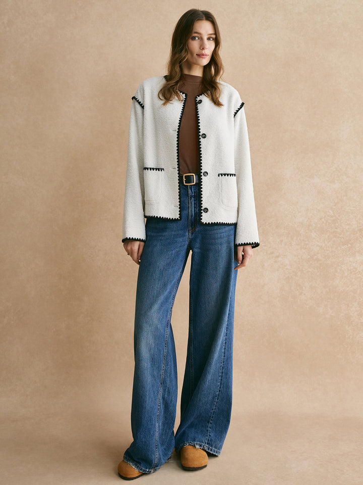 Mune | Trim Minky Fleece Jacket