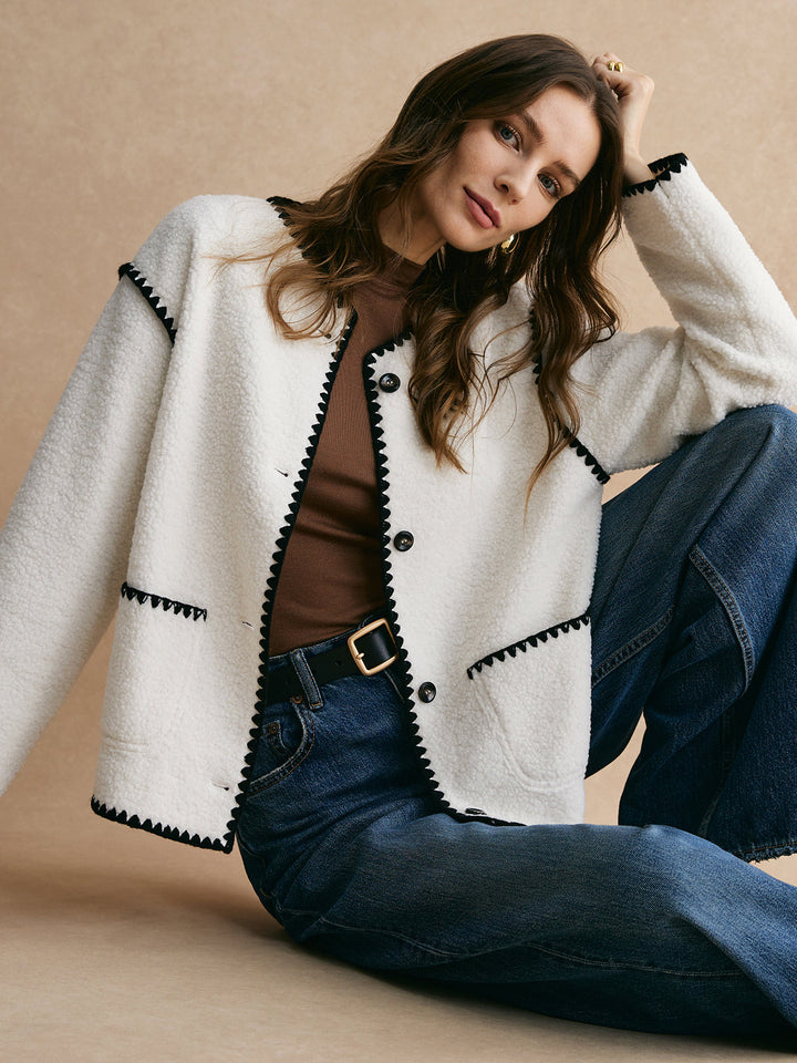 Mune | Trim Minky Fleece Jacket