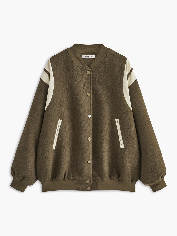 Mune | Collar Contrast Trim Pocket Jacket
