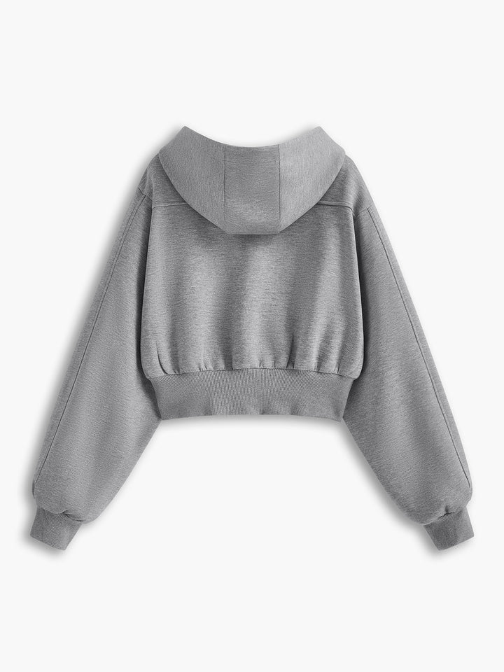 Mune | Long Sleeve Zip Crop Hoodie