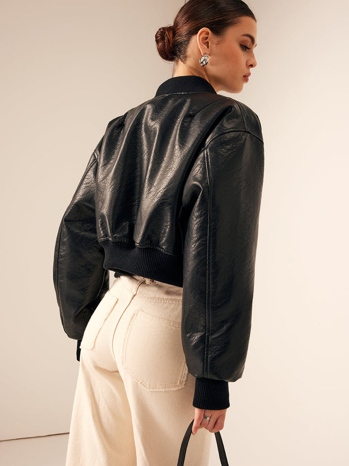 Mune | Bags Pu Leather Short Jacket