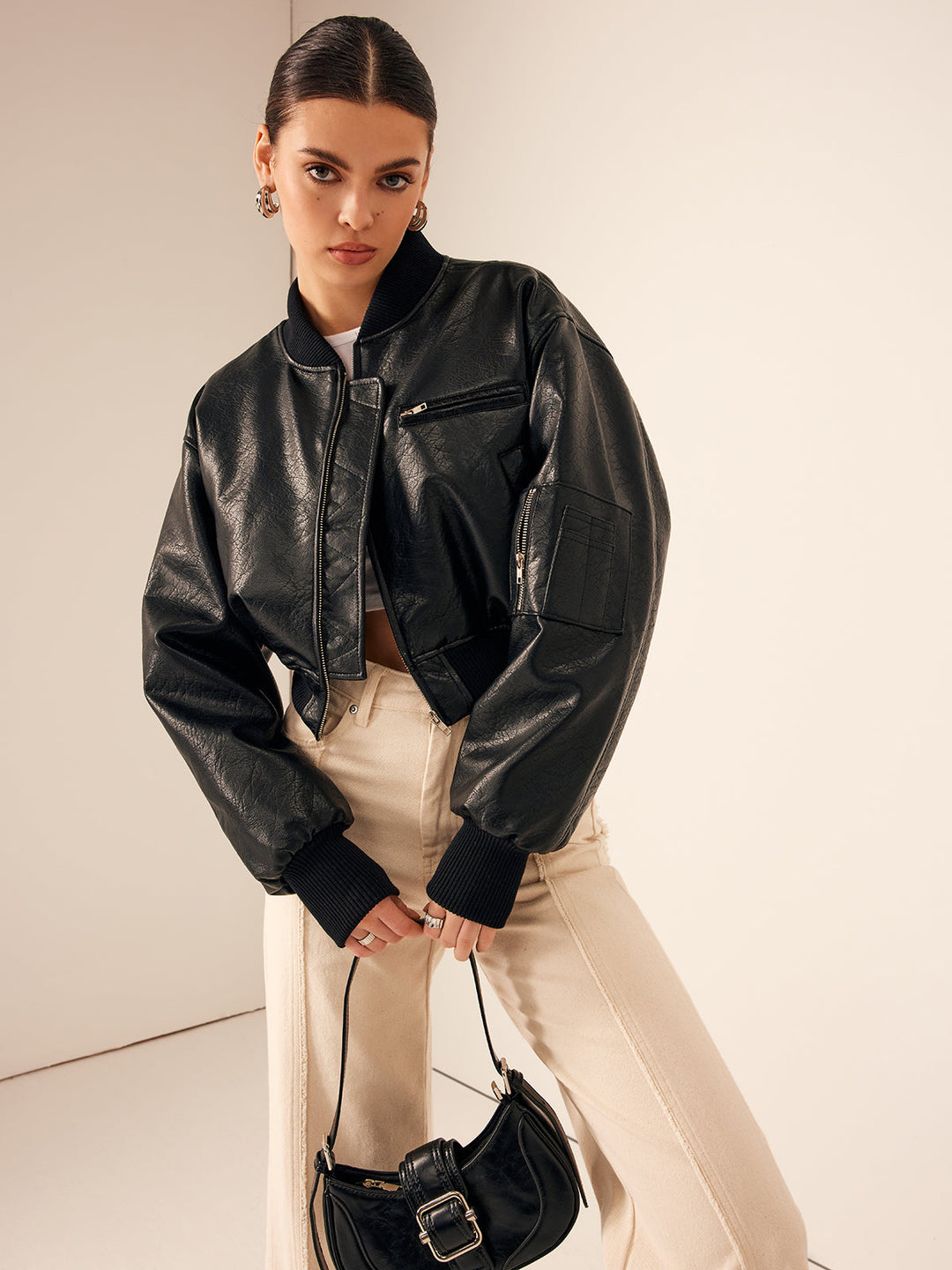 Mune | Bags Pu Leather Short Jacket