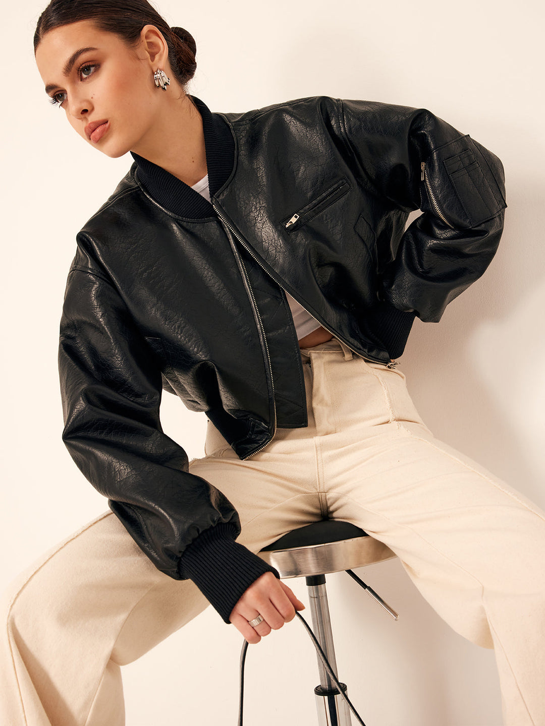 Mune | Bags Pu Leather Short Jacket