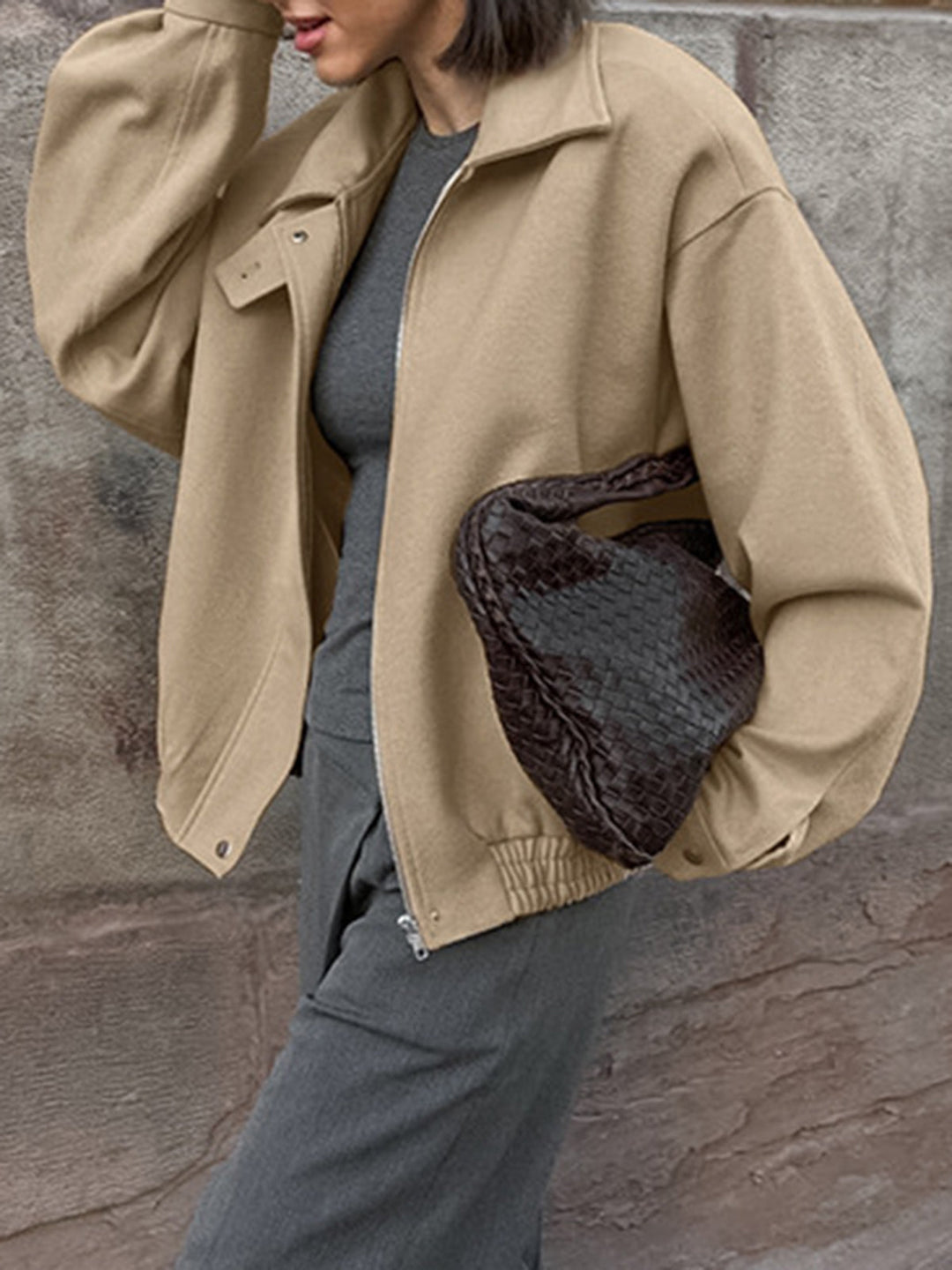 Mune | Simple Zip Polo Jacket