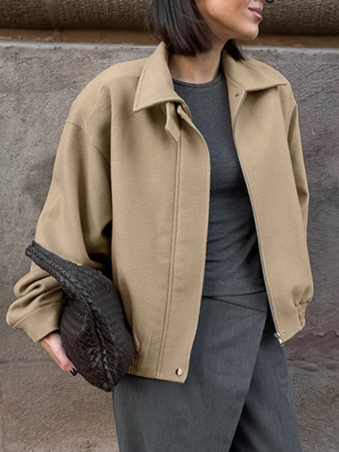 Mune | Simple Zip Polo Jacket