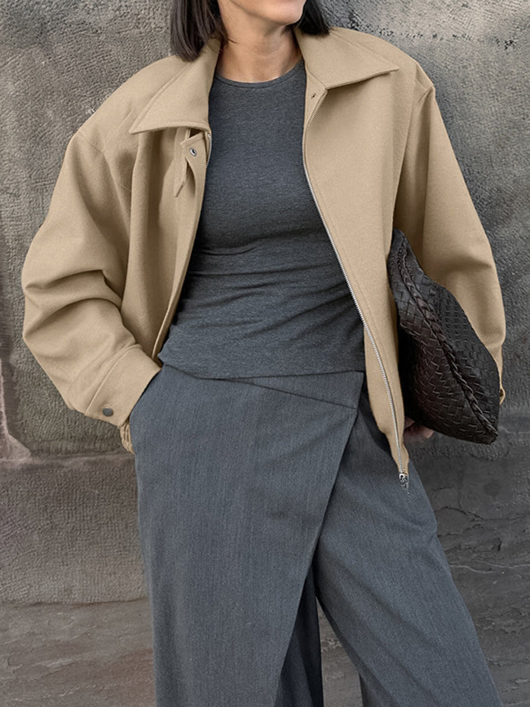 Mune | Simple Zip Polo Jacket