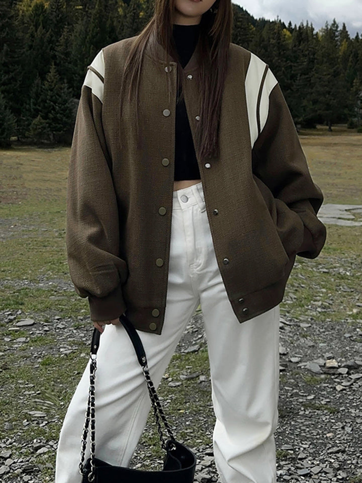 Mune | Collar Contrast Trim Pocket Jacket