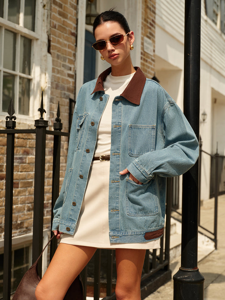 Mune | Collar Versatile Denim Jacket