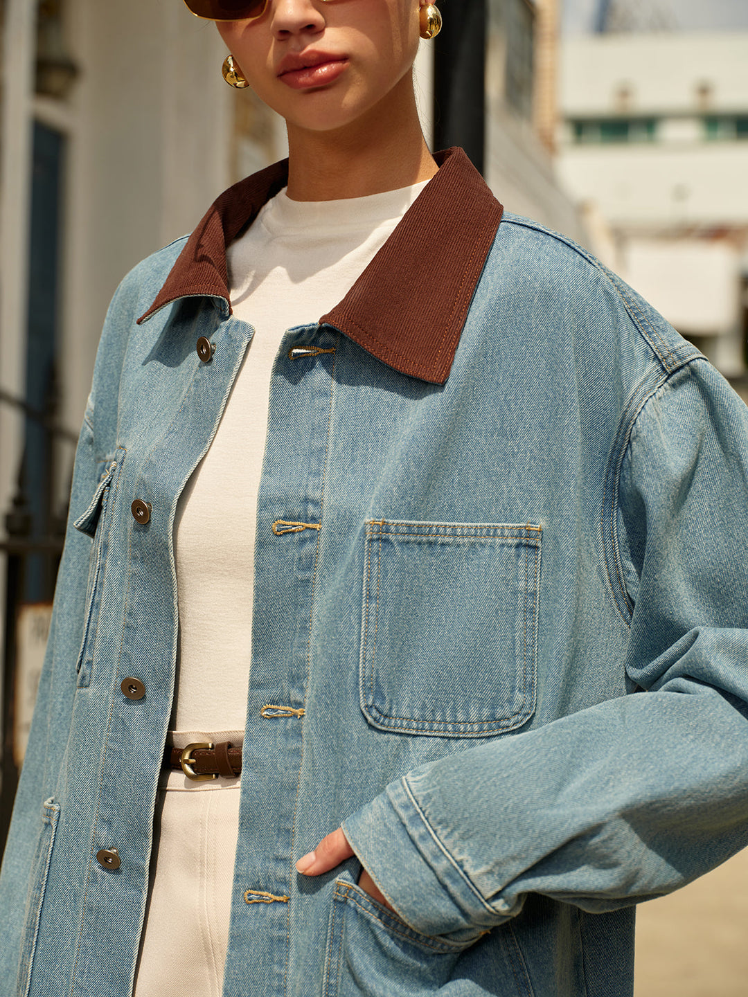 Mune | Collar Versatile Denim Jacket