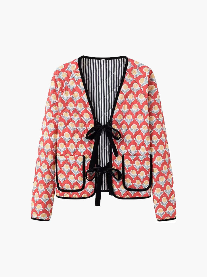 Mune | Piping Lace-Up Jacket