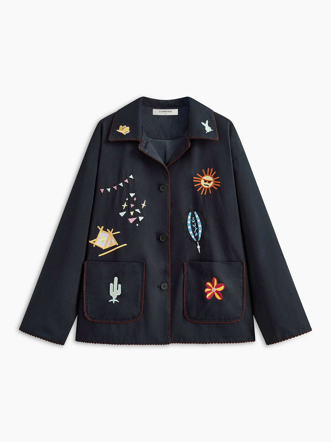 Mune | Embroidered Lapel Jacket