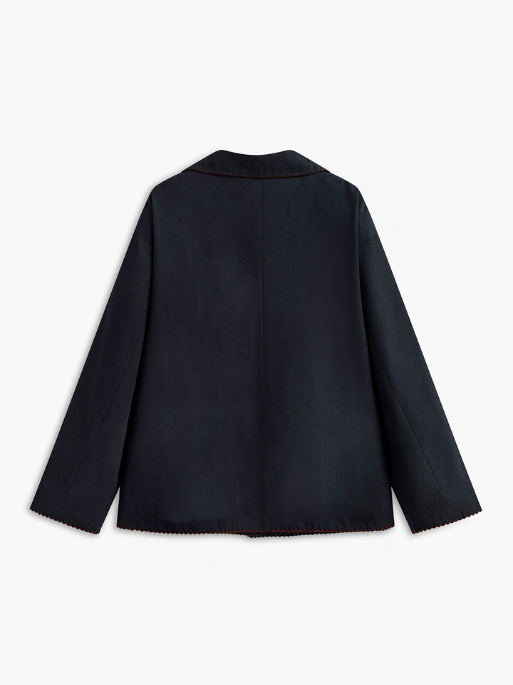 Mune | Embroidered Lapel Jacket