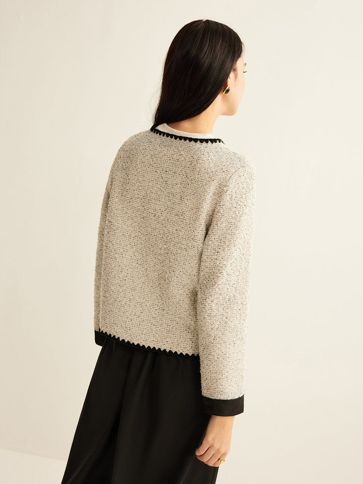 Mune | Trim Tweed Short Jacket