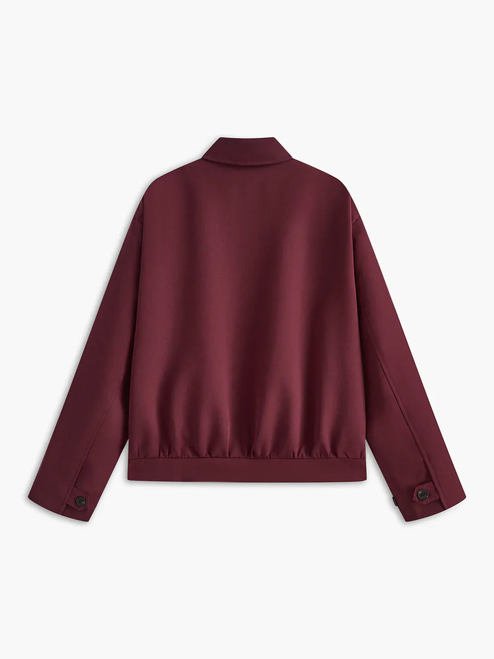 Mune | Reversible Zipper Burgundy Jacket