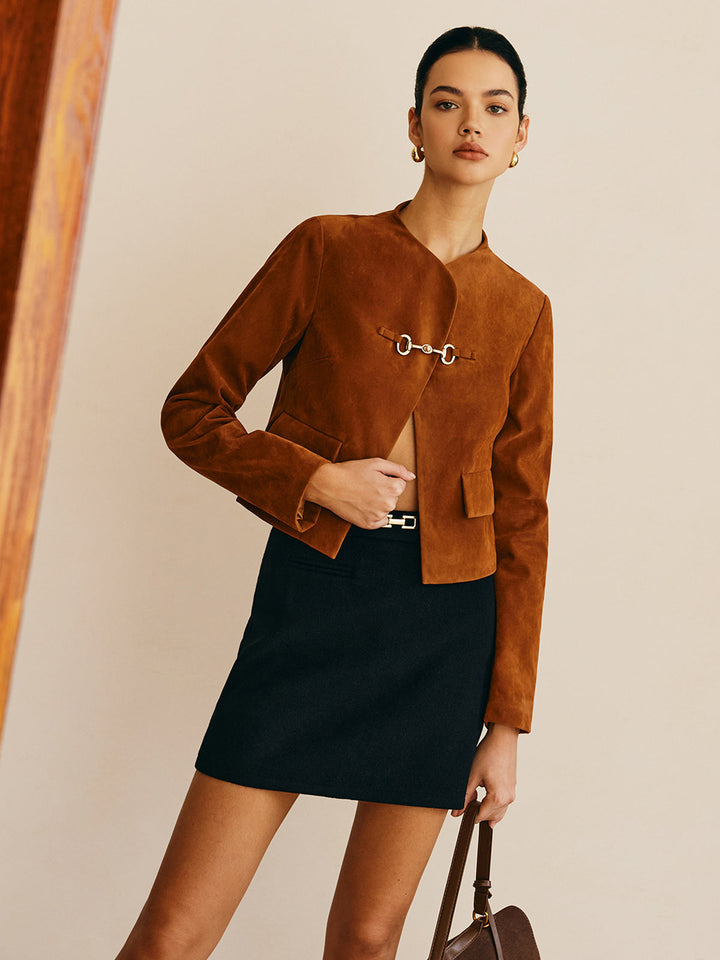 Mune | Detail Suede Jacket