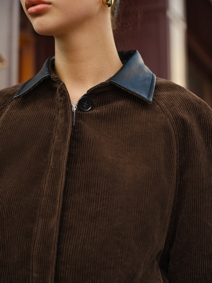Mune | Collar Cord Jacket with Zipper