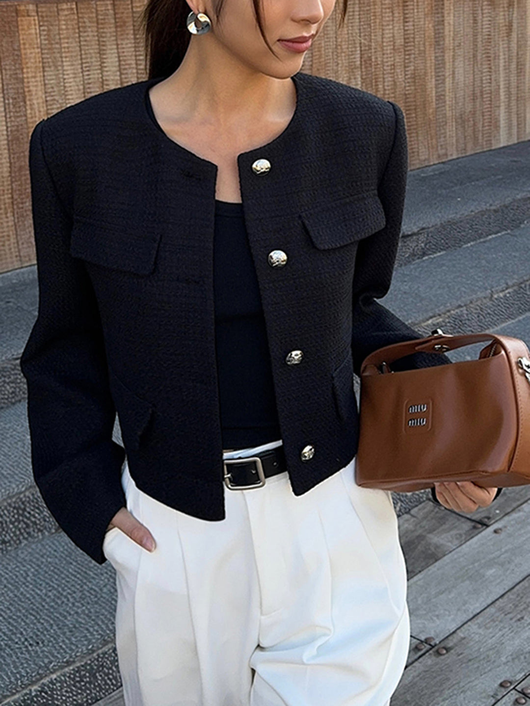 Mune | Down Tweed Jacket