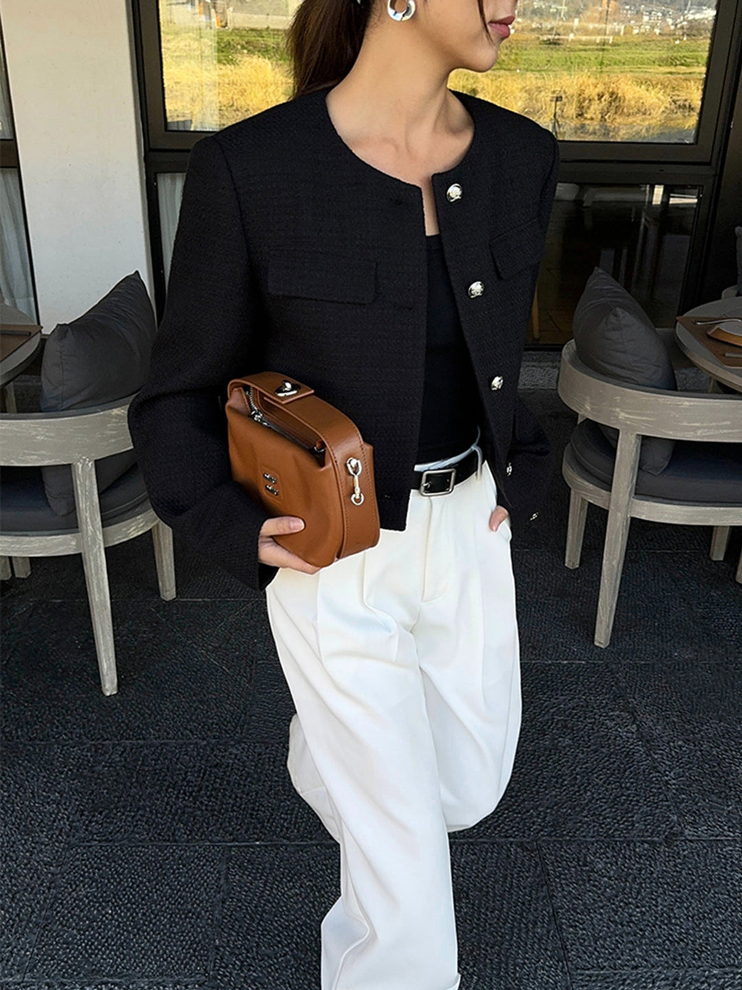 Mune | Down Tweed Jacket