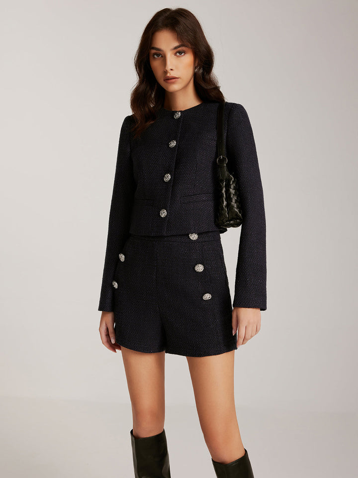 Mune | Down Tweed Short Jacket