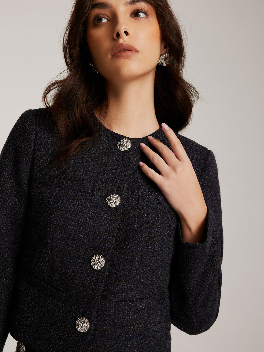 Mune | Down Tweed Short Jacket