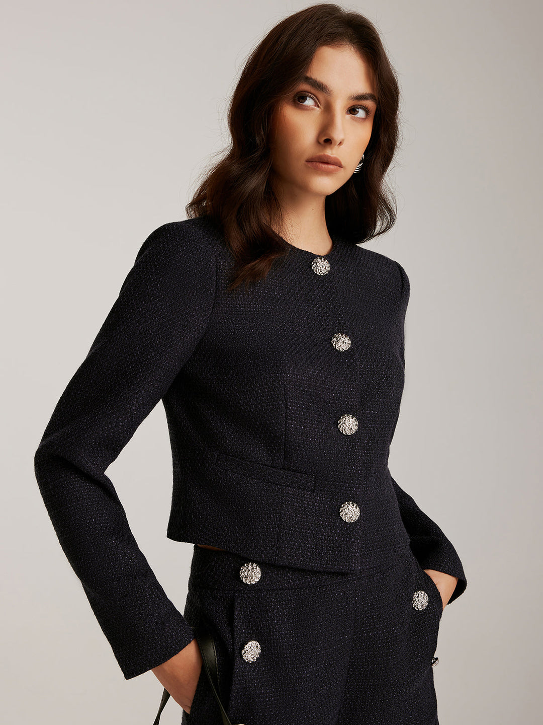 Mune | Down Tweed Short Jacket
