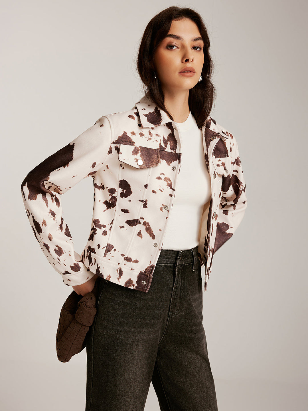 Mune | Printed Tweed Short Jacket