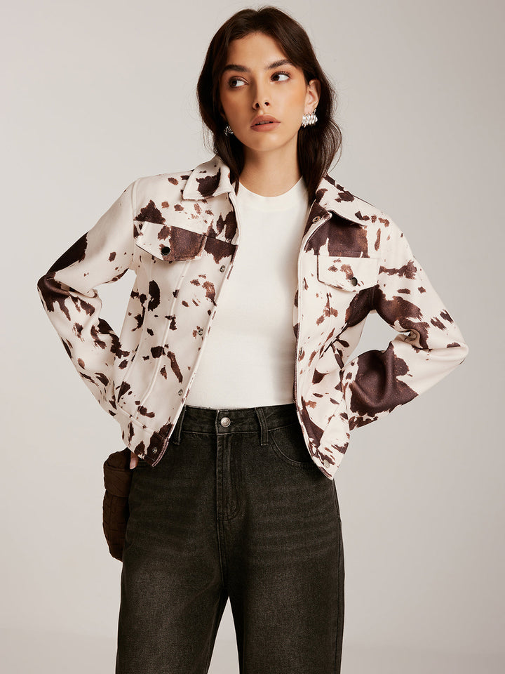 Mune | Printed Tweed Short Jacket