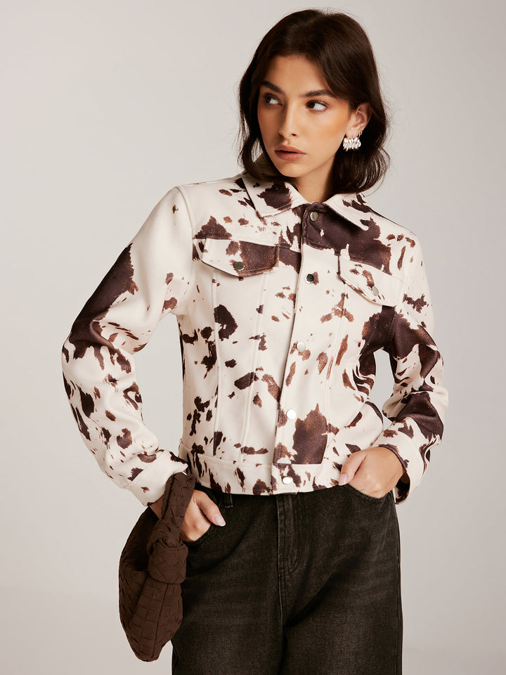 Mune | Printed Tweed Short Jacket
