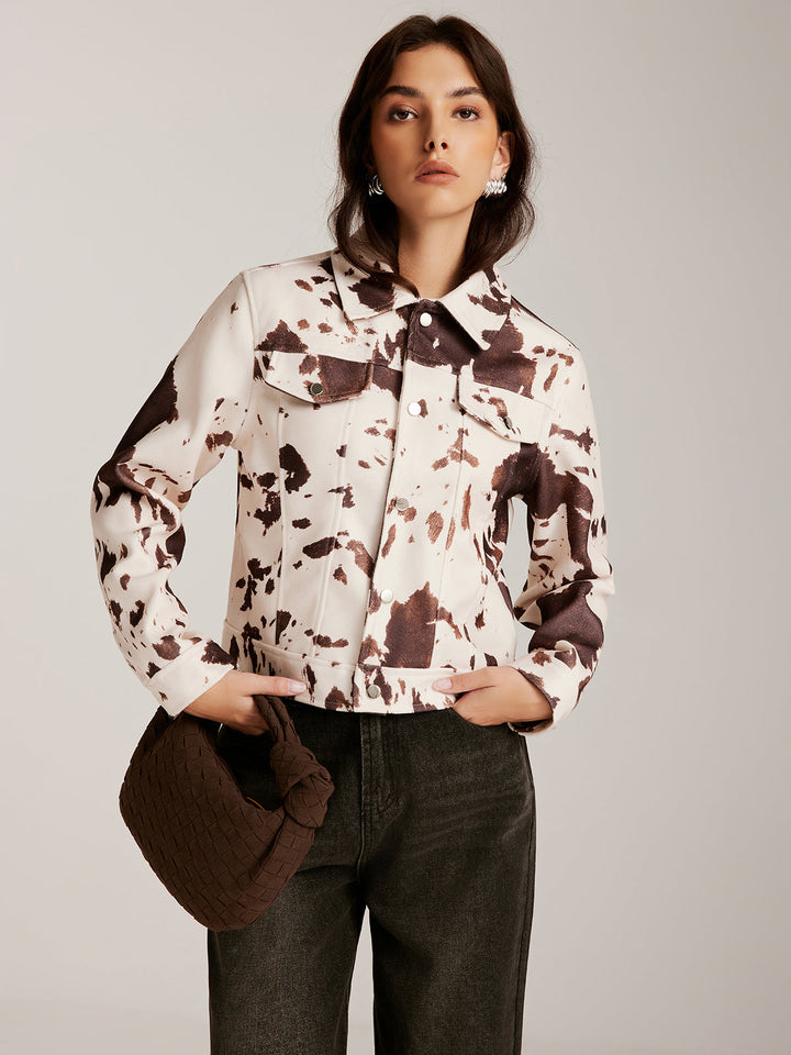 Mune | Printed Tweed Short Jacket