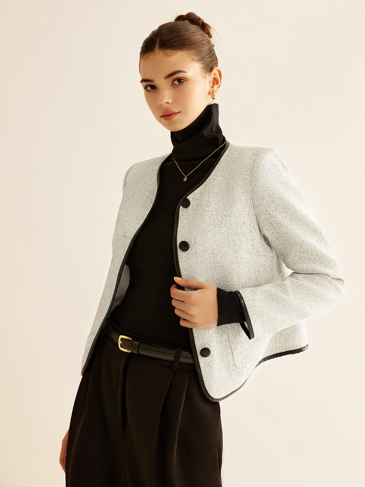 Mune | Contrast Trim Jacket