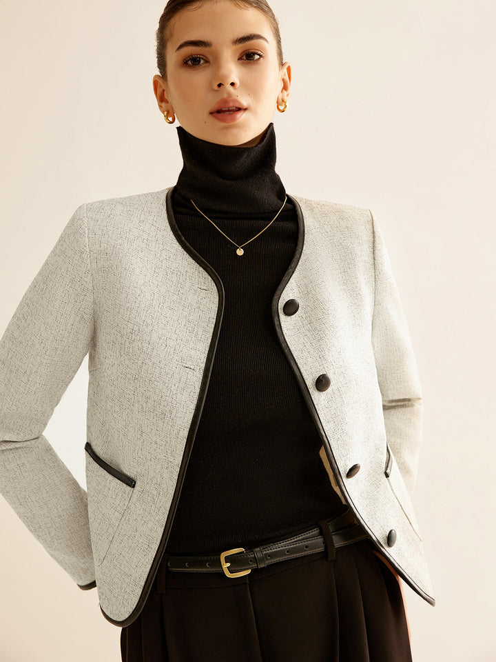 Mune | Contrast Trim Jacket