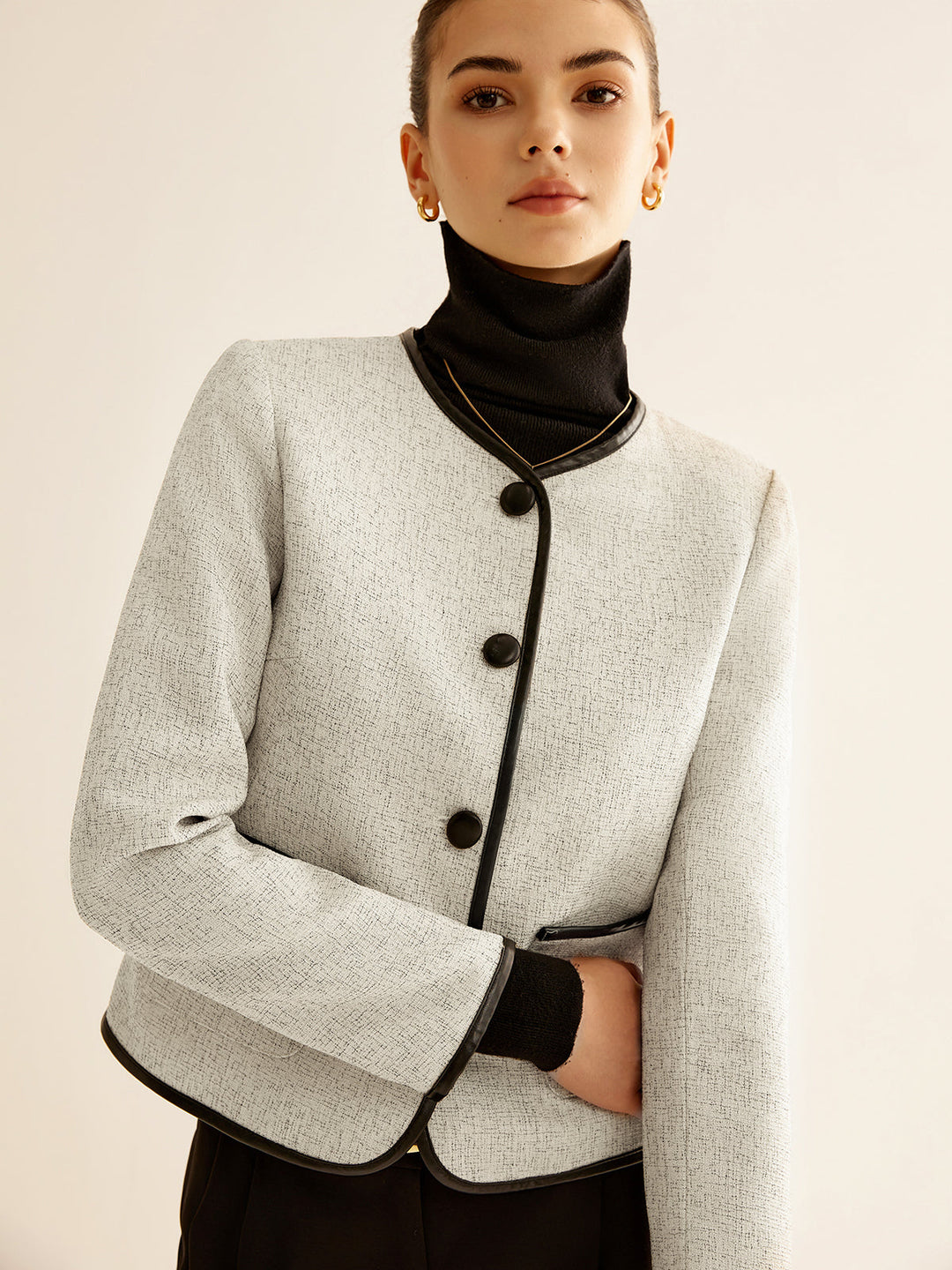 Mune | Contrast Trim Jacket