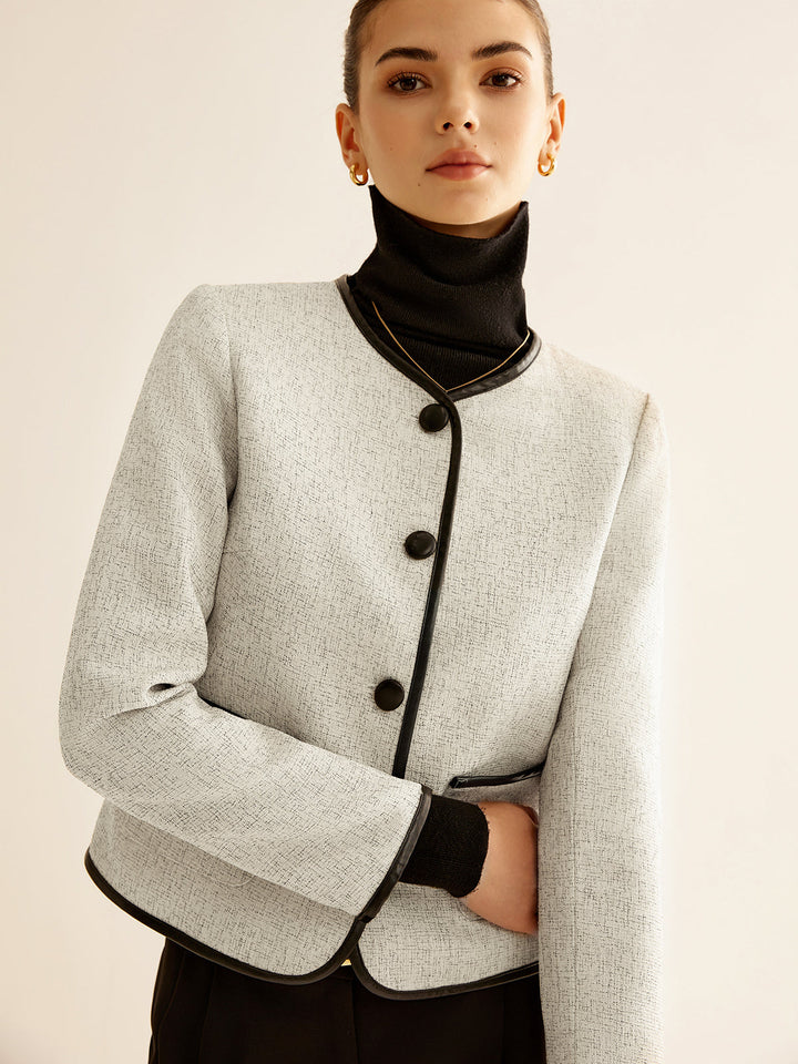 Mune | Contrast Trim Jacket
