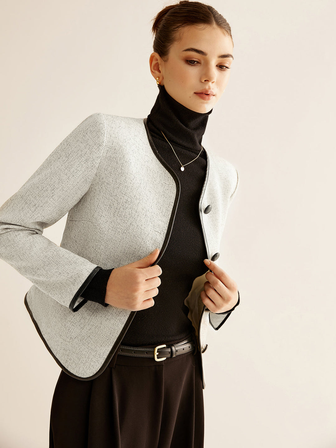 Mune | Contrast Trim Jacket