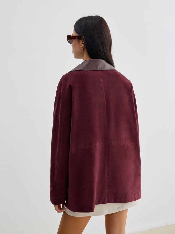 Mune | Contrast Collar Pocket Jacket