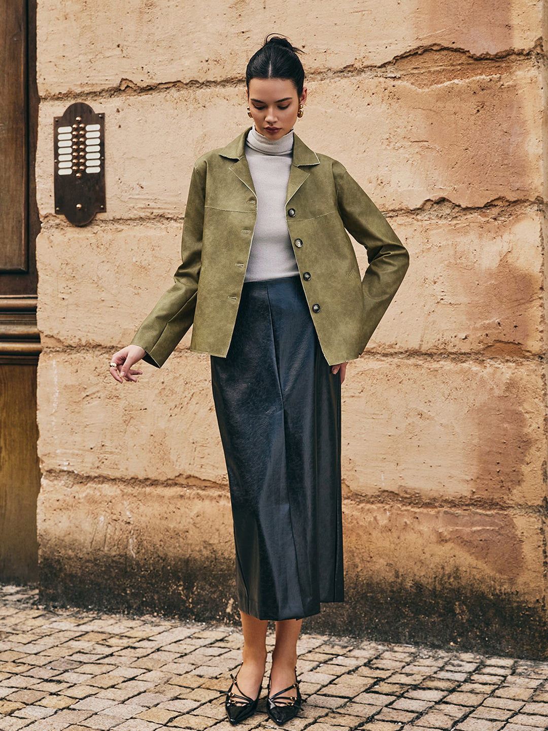 Mune | Pu-Leather Straight Jacket