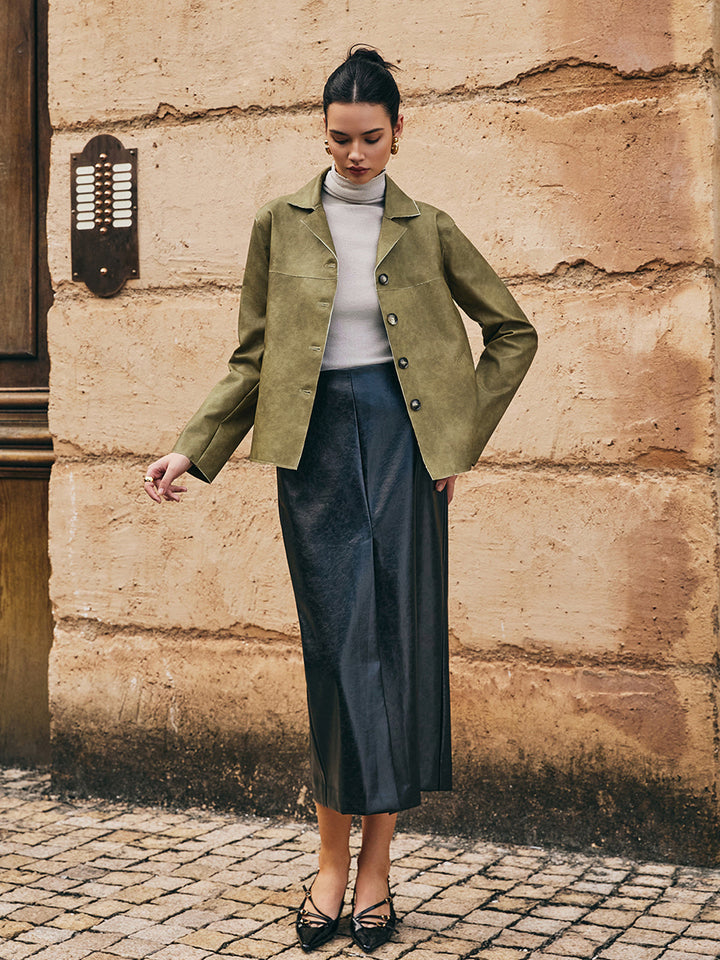 Mune | Pu-Leather Straight Jacket