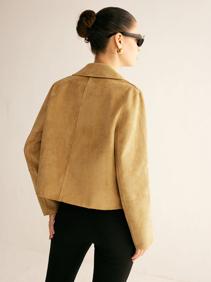 Mune | Faux Leather Short Jacket
