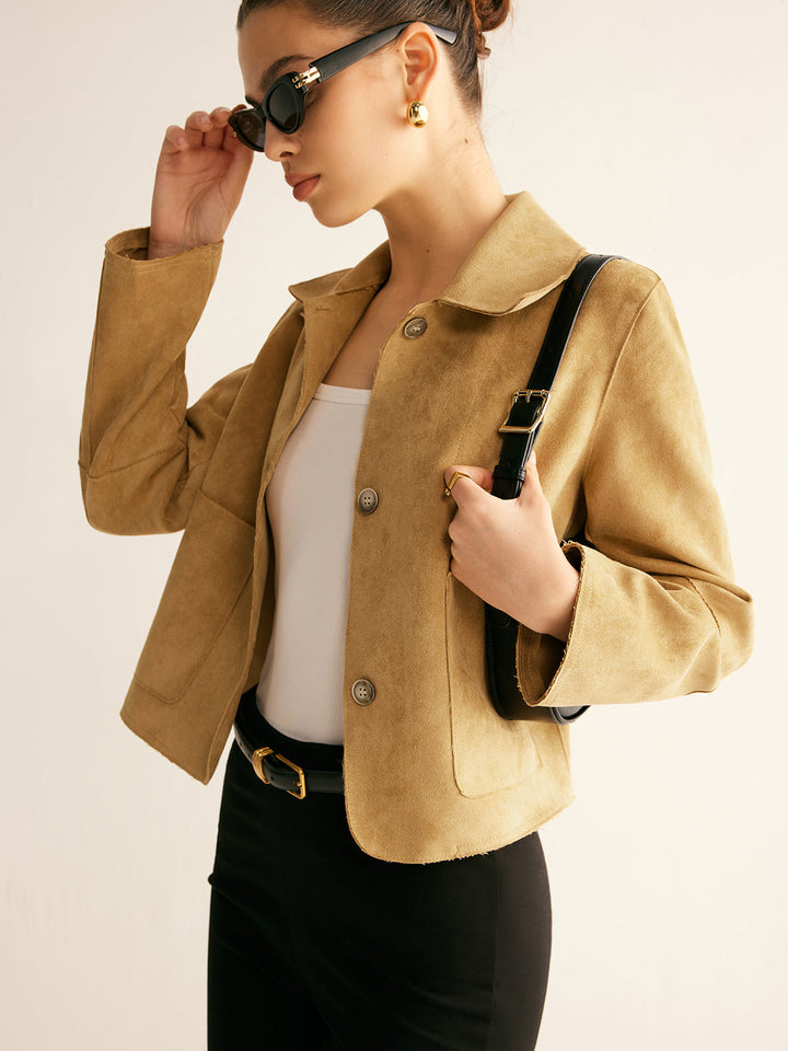 Mune | Faux Leather Short Jacket