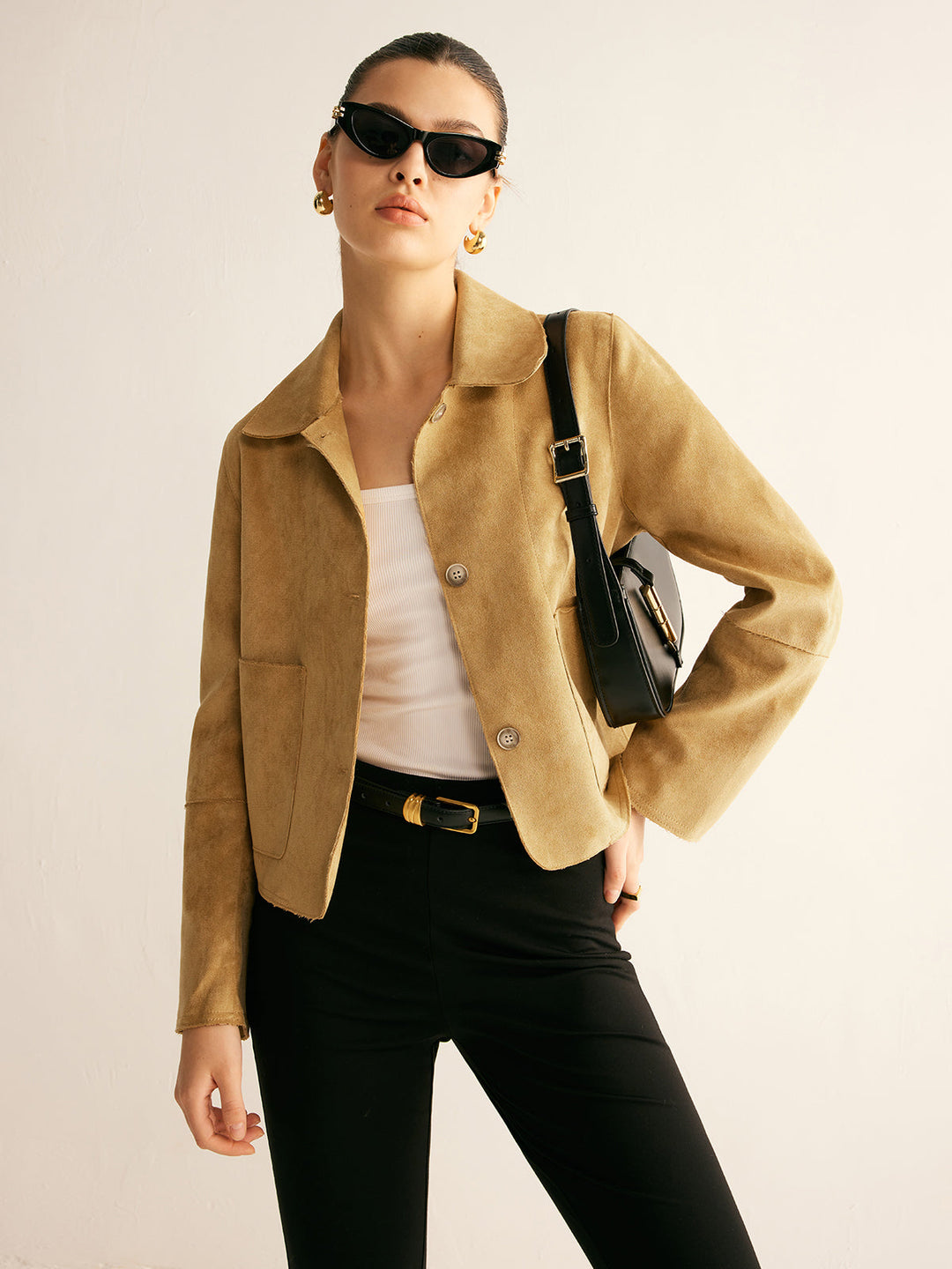 Mune | Faux Leather Short Jacket