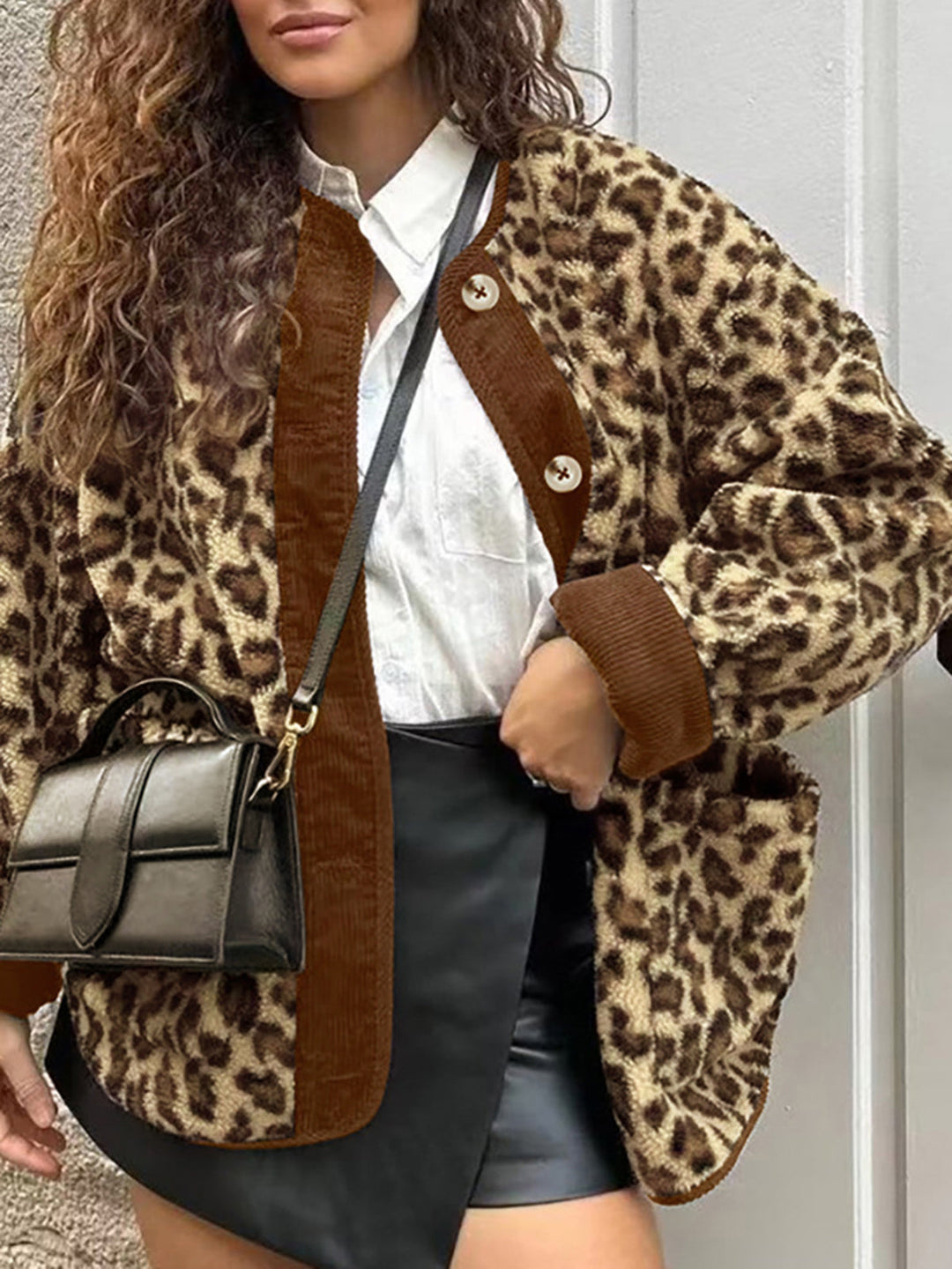 Mune | Trim Minky Leopard Jacket