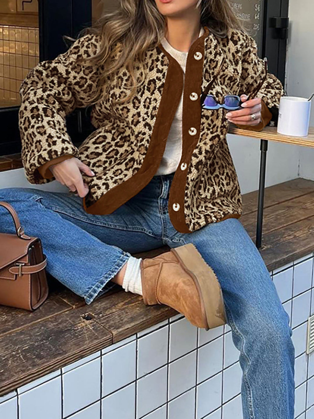 Mune | Trim Minky Leopard Jacket